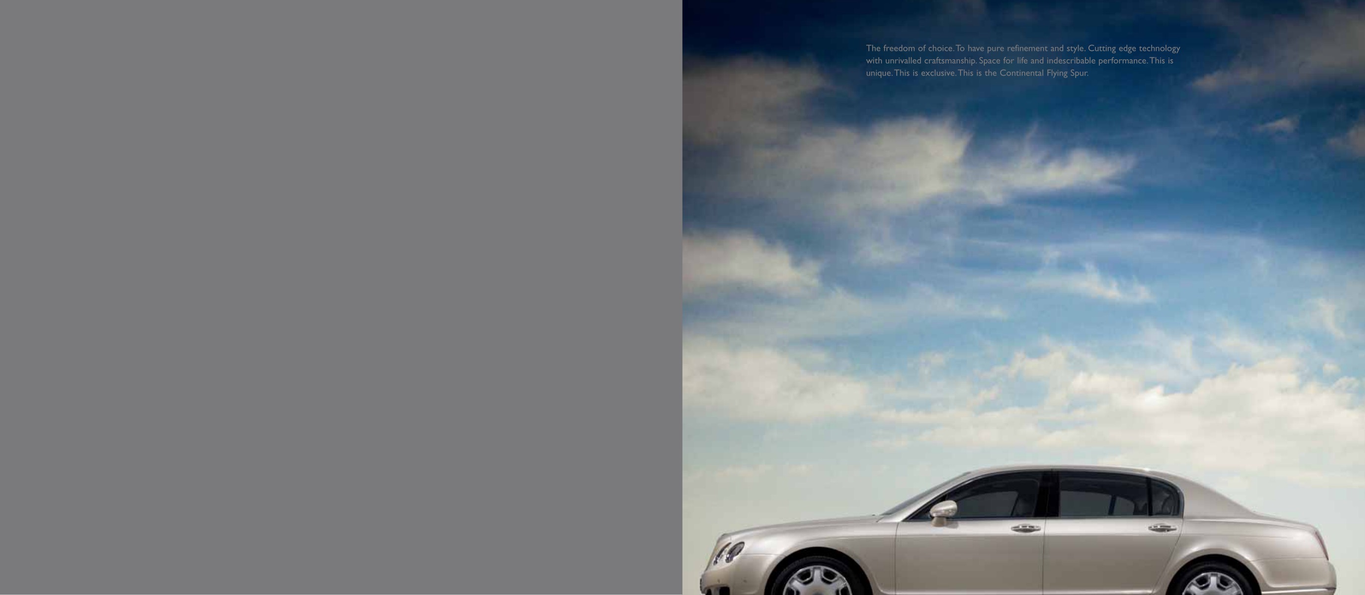 2009 Bentley Continental Flying Spur Brochure Page 19
